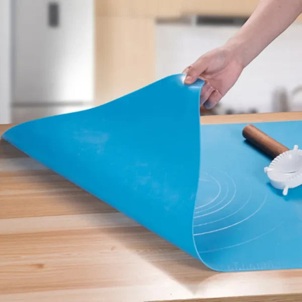 Non-stick Silicone Baking Roti Mat Large Size With Measurements Heat Resistant Cookie Sheet Oven Liner 40*50cm (multi Color)