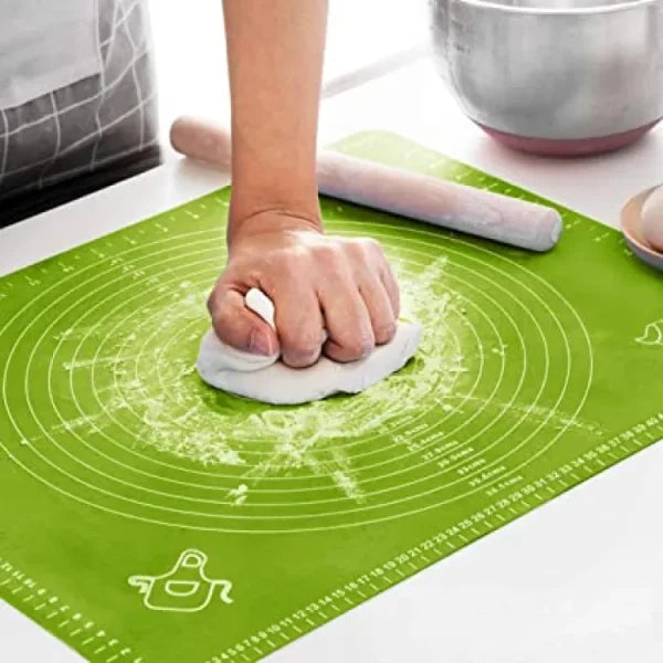 Non-stick Silicone Baking Roti Mat Large Size With Measurements Heat Resistant Cookie Sheet Oven Liner 40*50cm (multi Color)