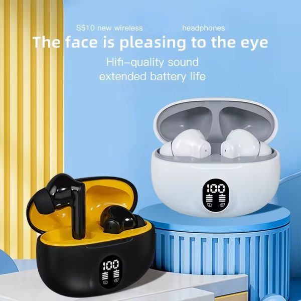 895B Wireless Bluetooth Earbuds - Led Display - Type-C - - Bforbazaar