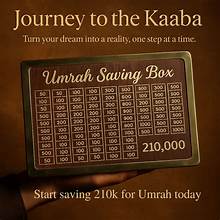 Wooden Umrah Saving Box – Start Your Spiritual Journey Today